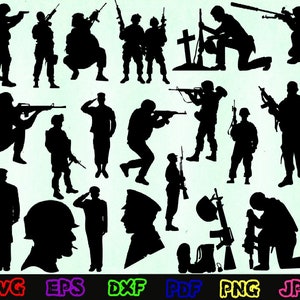 Soldiers Svg - Soldiers Silhouette - Soldiers Cut Files - Soldiers Svg Bundle - Soldiers Clipart - Soldiers Design - Military Svg - Army Svg