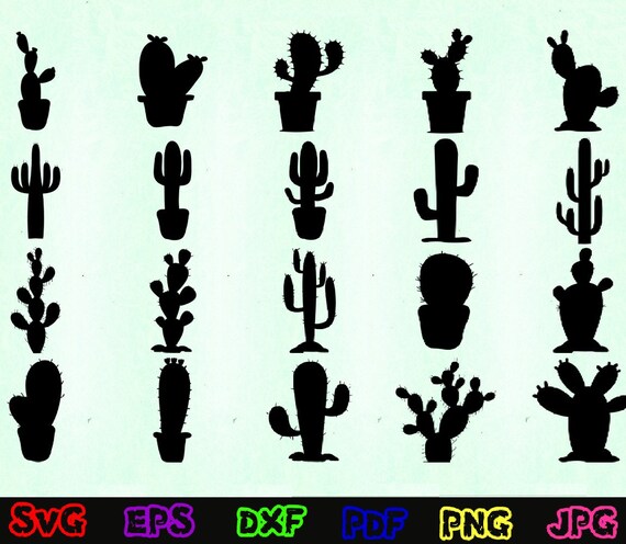 Kaktus Svg - Kaktus Silhouette - Kaktus Plotterdatei - Kaktus Plotterdatei  - Kaktus Svg - Kaktus Plotterdatei - Kaktus Svg - Plotterdatei - Etsy.de