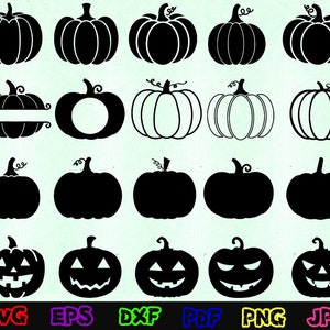 Pumpkin Svg - Fall Pumpkin Svg - Pumpkin Silhouette - Pumpkin Cut Files - Pumpkin Bundle - Pumpkin Clipart - Pumpkin Design - Pumpkin Vector