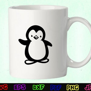 Penguin Svg - Animal Svg - Penguin Silhouette - Penguin Cut Files - Penguin Svg Bundle - Penguin Clipart - Penguin Design - Penguin Vector image 2