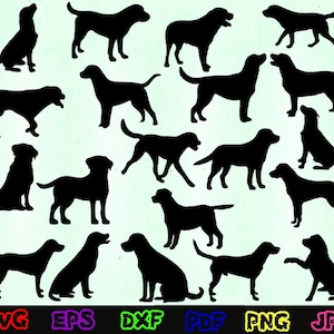 Labrador Svg - Labrador Silhouette - Labrador Cut Files - Labrador Svg Bundle - Labrador Clipart - Labrador Design Svg - Labrador Vector