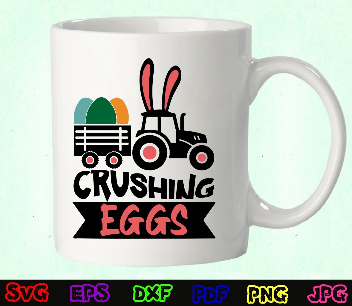 Crushing Eggs SVG Egg Crusher SVG Happy Easter SVG Etsy