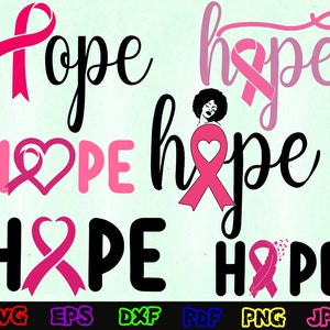 Hope SVG - Cancer Hope SVG - Cancer Awareness SVG - Fight Cancer Svg - Cancer Survivor Svg - Cancer Cut File - Cancer Quote Svg - Saying Svg