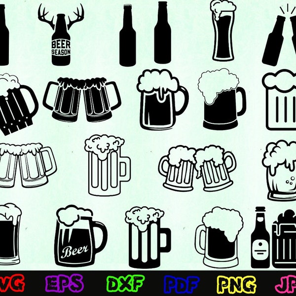 Beer Svg - Beers Cheers Svg - Cheers Svg - Beer Mugs Svg - Drinking Svg - Beer Glass Svg - I Need Beer Svg - Alcohol Svg - Craft Beer Svg