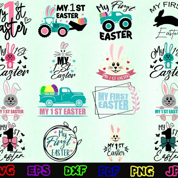 My 1st Easter SVG - My First Easter SVG - My 1st Easter Cut File - My 1st Easter Quote Svg - My 1st Easter Boy SVG - My 1st Easter Girl Svg