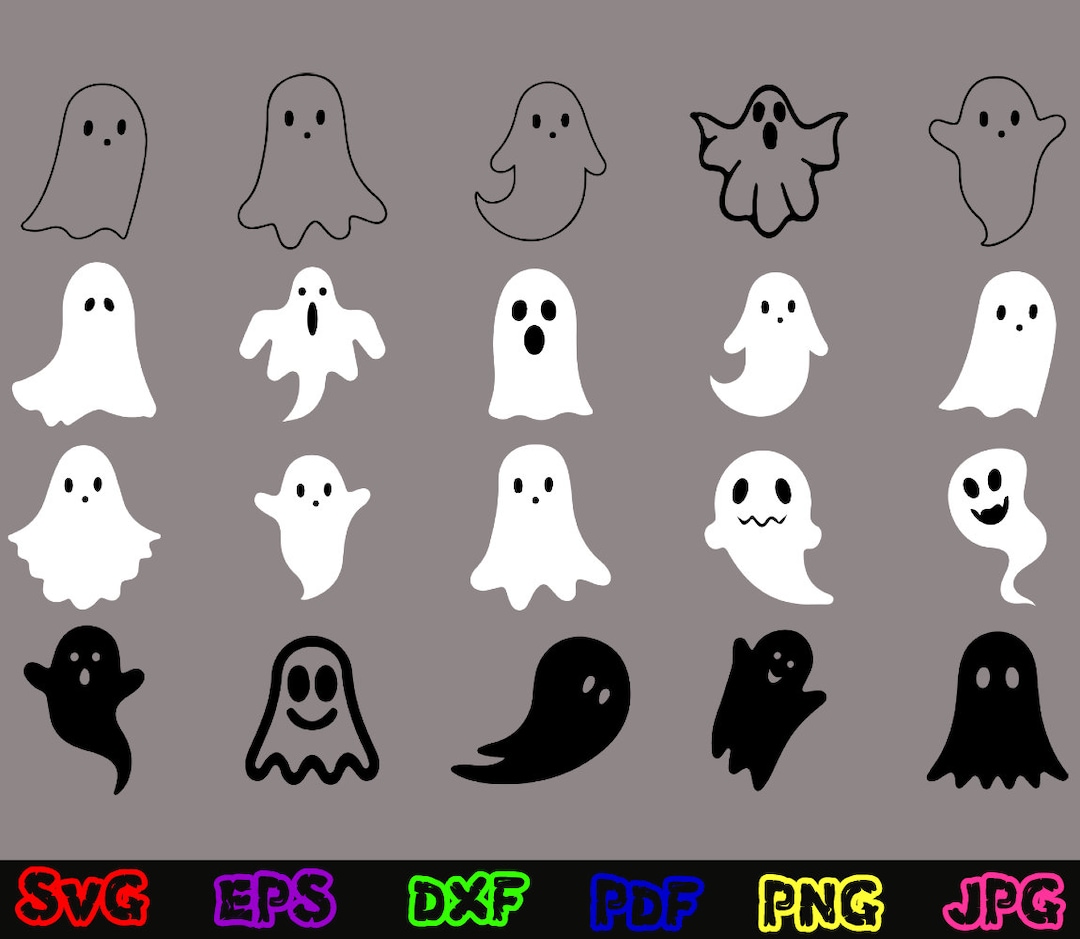 Ghost SVG - Halloween Ghost SVG - Boo SVG - Ghost Cut File - Ghost ...