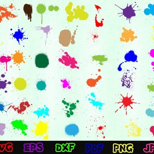Splash Svg - Paint Splatter Svg - Paint Svg - Splash Silhouette - Splash Cut Files - Splash Svg Bundle - Splash Clipart - Splash Design Svg