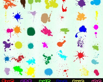 Splash Svg - Paint Splatter Svg - Paint Svg - Splash Silhouette - Splash Cut Files - Splash Svg Bundle - Splash Clipart - Splash Design Svg