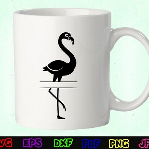 Flamingo Svg - Zoo Svg - Flamingo Siluett - Flamingo Skärfiler - Flamingo Svg Bundle - Flamingo Clipart - Flamingo Design - Flamingo Vektor bild 2