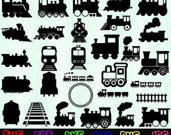 Train Svg - Locomotive Svg - Choo Choo Svg - Train Silhouette - Train Cut Files- Train Svg Bundle- Train Clipart- Train Design- Train Vector