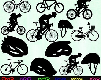 Cycling Svg - Bicyclist Svg- Bike Svg - Cycling Silhouette - Cycling Cut Files - Cycling Svg Bundle - Cycling Clipart - Mountain Bike Svg