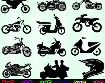 Motorcycle Svg - Motorcycle Silhouette - Motorcycle Cut Files - Motorcycle Clipart - Motorbike Svg - Chopper Svg - Cruiser Svg - Harley Svg