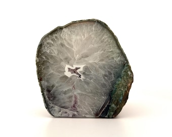 Agate Geode tealight holder