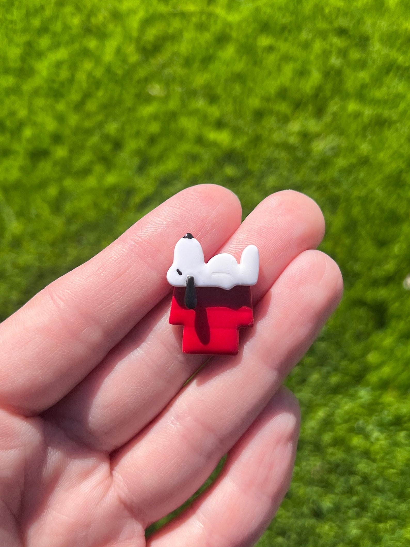 "I Love You This Much" Snoopy & Charlie Brown Refrigerator Magnet – Handmade, Flexible Magnet, Peanuts Theme