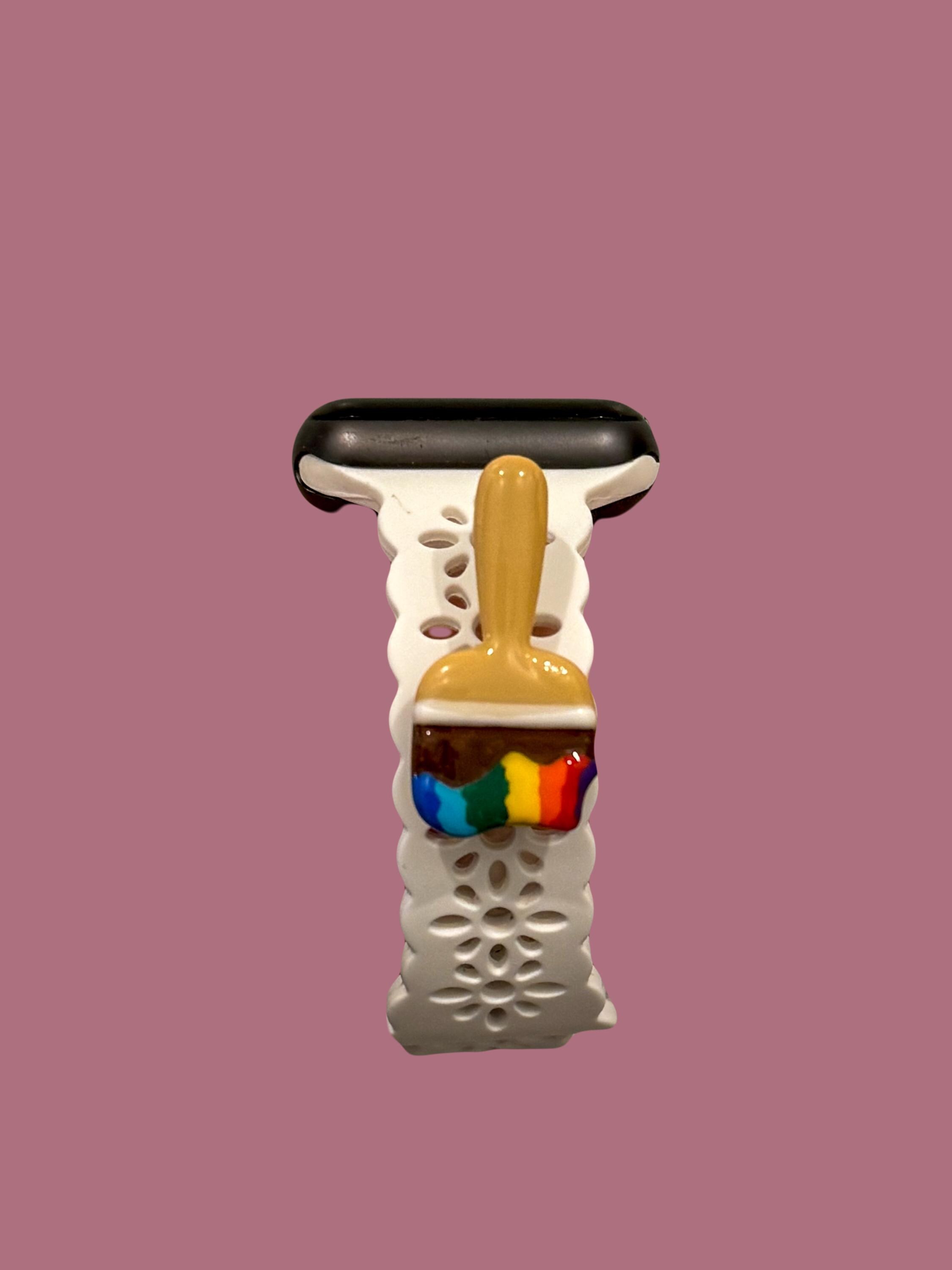 Neopets Paintbrush Watchband Charms | Polymer Clay Paint Brush Smart Watch Accessories| Neopet Merch | Baby Paint Brush | Starry Paint Brush