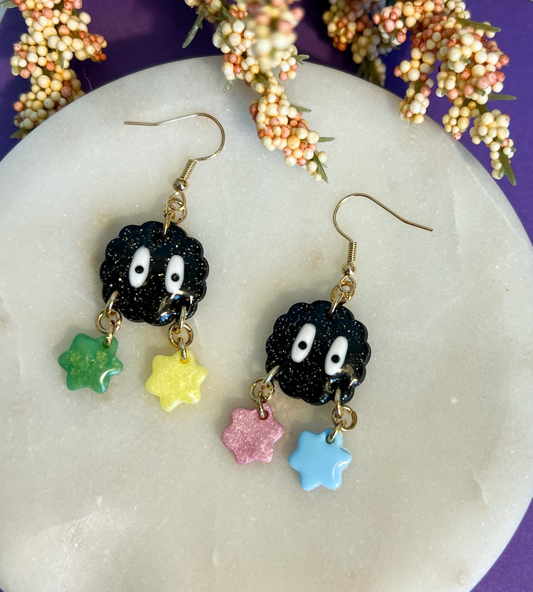 Yellow Mini Sprite Buy Glittery Soot Sprites With Yellow Green Blue and Pink Online in ...