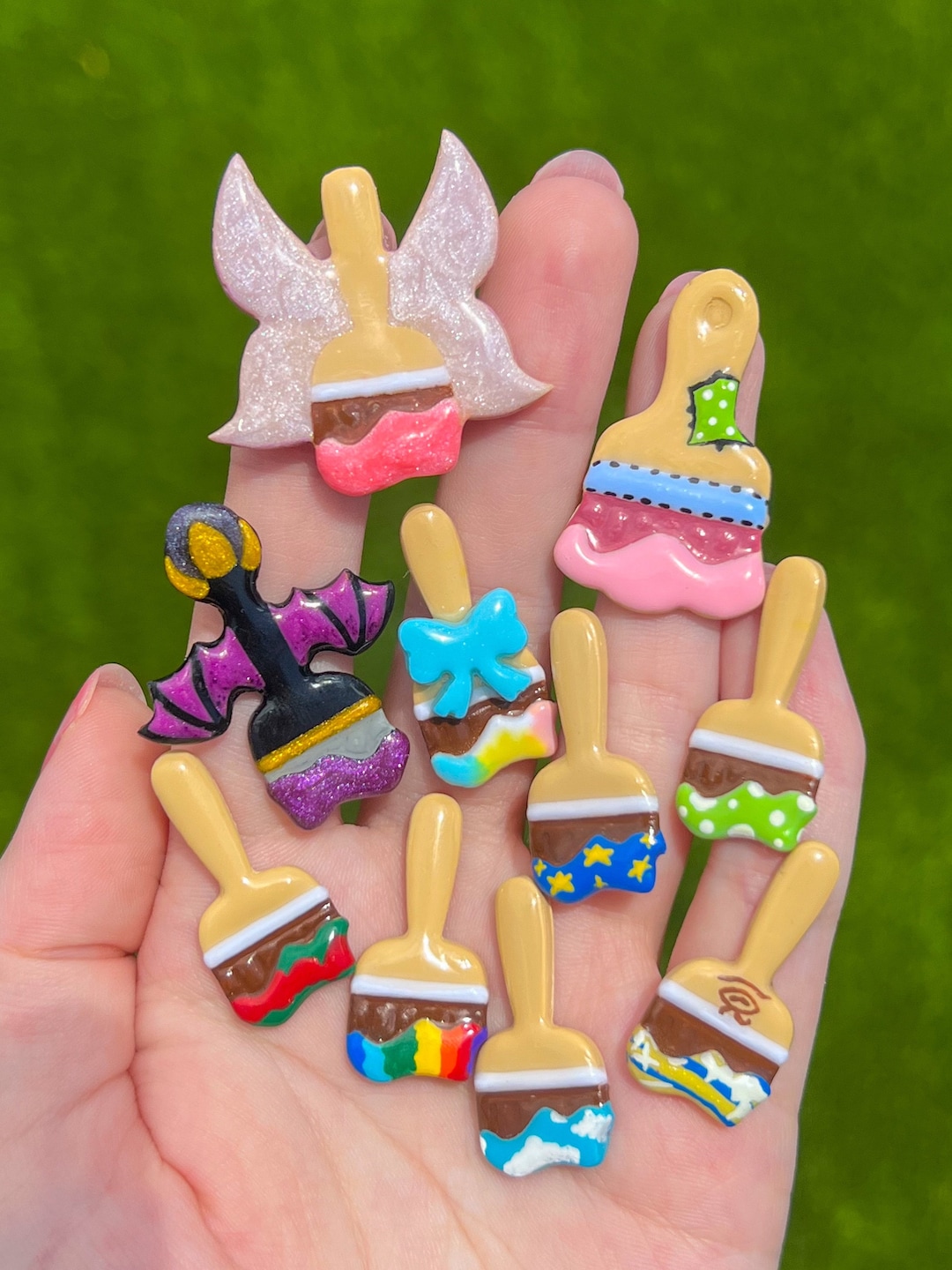 Neopets Paintbrush Pin Polymer Clay Paint Brush Decorative Pins Neopet