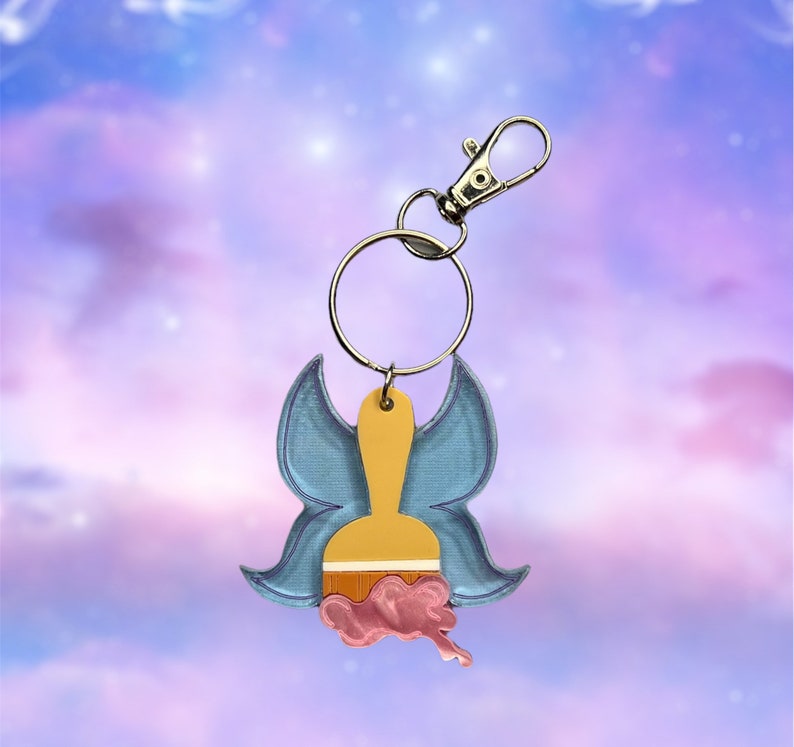 Neopets Faerie Paint Brush Acrylic Dangle and Drop Earrings Etsy