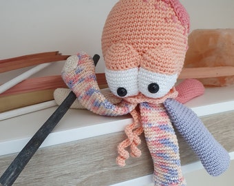 Crochet pattern grenadinechildart Octopus LEVI Amigurumi toy, DIY crochet pattern