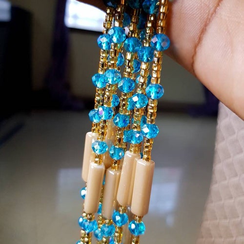 Luxurious shops African crystal belly beads for bulk purchase