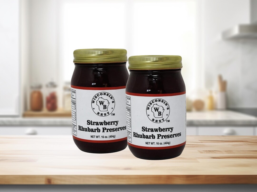 Rhubarb Raspberry Conserve Strawberry Rhubarb Preserves - 2 Pack - Etsy