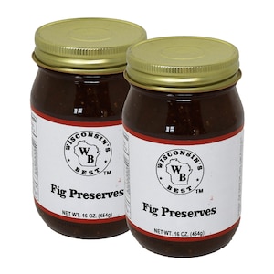 Wisconsin's Best - PRESERVES & JELLY - Fig Preserves 16oz. (2 Pack)