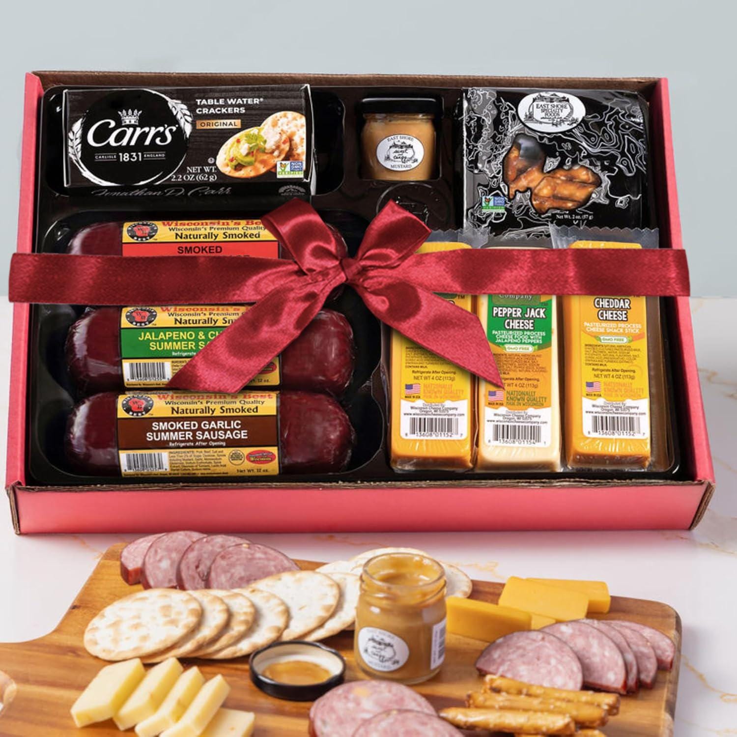 Wisconsin Cheese and Smoked Sausage Gift Box | Summer Sausage and ...
