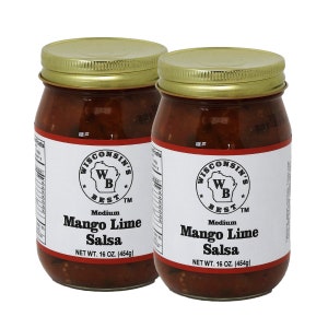 Wisconsin&#39;s Best - FRESH SALSAS and CHEESE Dips - Mango Lime Salsa 16oz. (2 Pack)