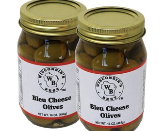 Wisconsin's Best - Bleu Cheese Stuffed Olives (2 Pack 16oz.)