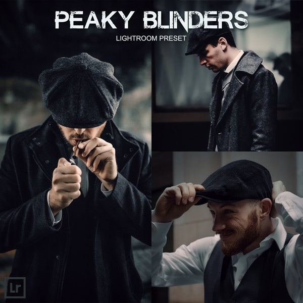 6 PEAKY BLINDERS  Presets - Lightroom Presets, Cinematic Presets, Film Look Presets, Dark Presets, Moody Presets, Photo Filters