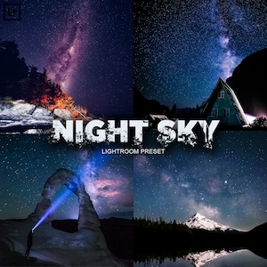 3 Astrophotography - Lightroom Presets Astronomy, Night Sky Preset, Milky Way Presets, Night Sky Photography, Night Light