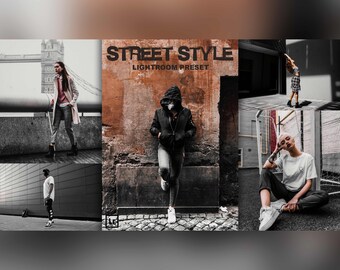 Street Style Lightroom Preset: Black Tone Urban Filter, Outdoor Photo Preset (DNG, XMP)