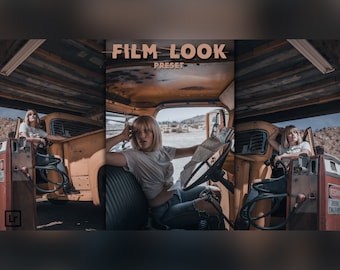 Film Look Lightroom Preset: Brown Cinematic Tone, Dark Outdoor Preset (DNG, XMP)