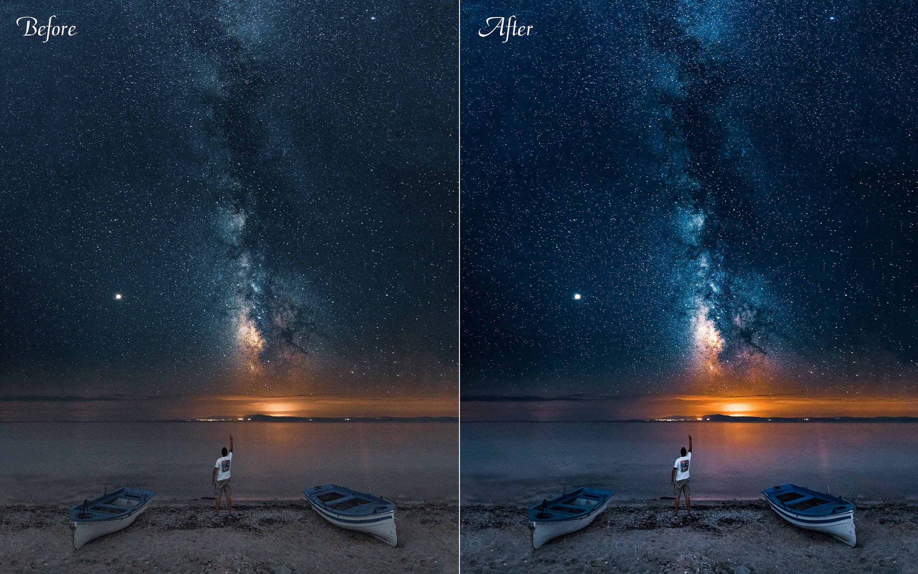 3 Astrophotography Lightroom Presets Astronomy Night Sky Etsy