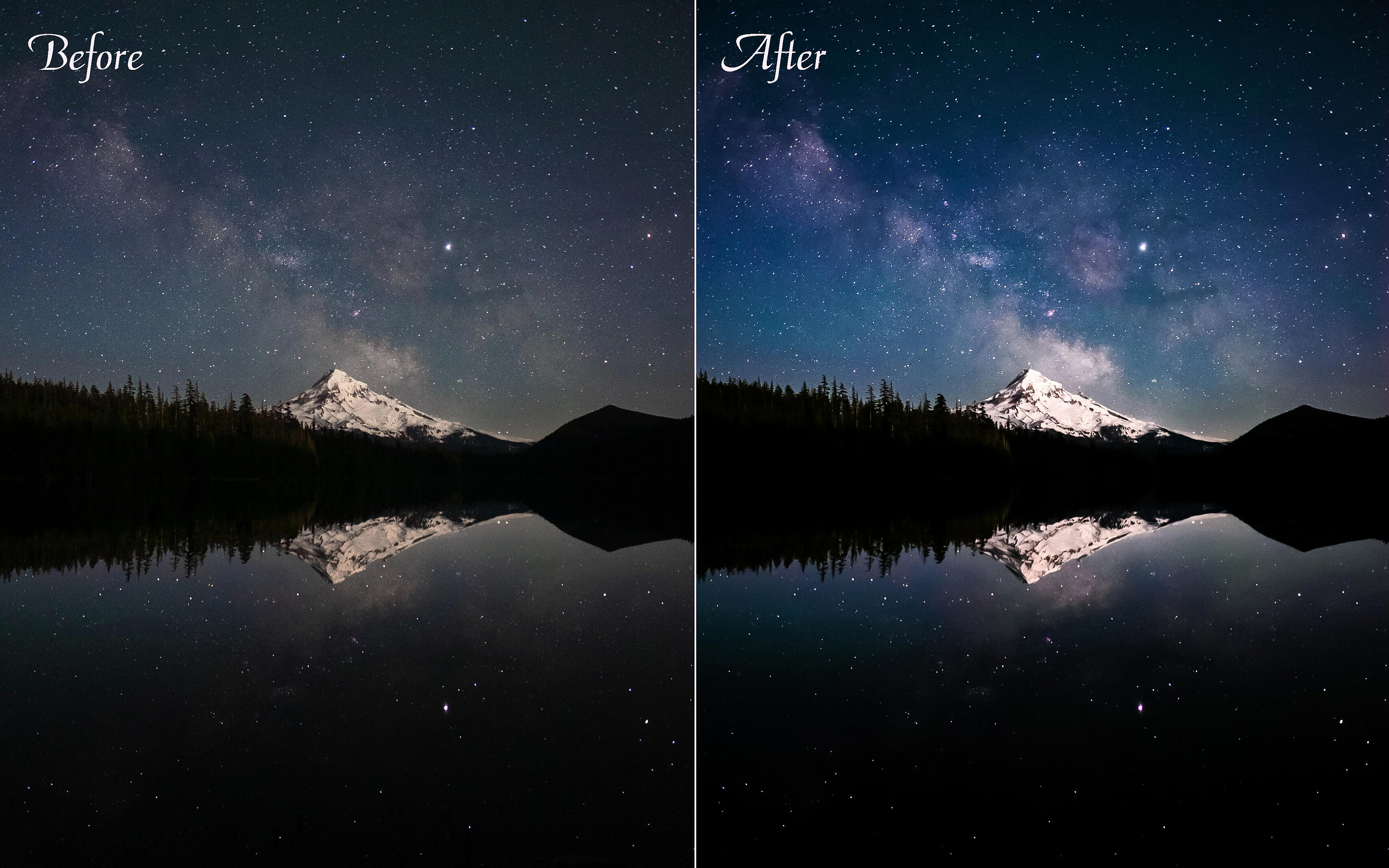 3 Astrophotography Lightroom Presets Astronomy Night Sky Etsy