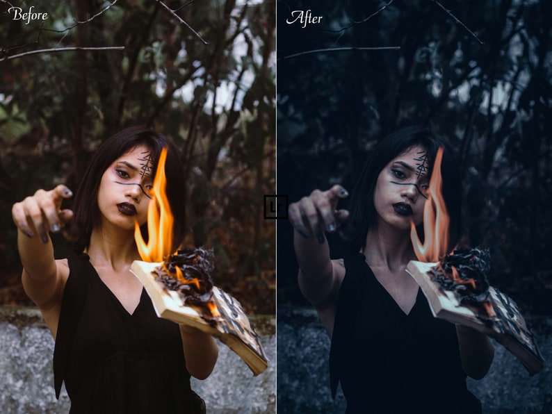 6 Scary Halloween Lightroom Presets: Moody Dark Photo Filters, Horror ...