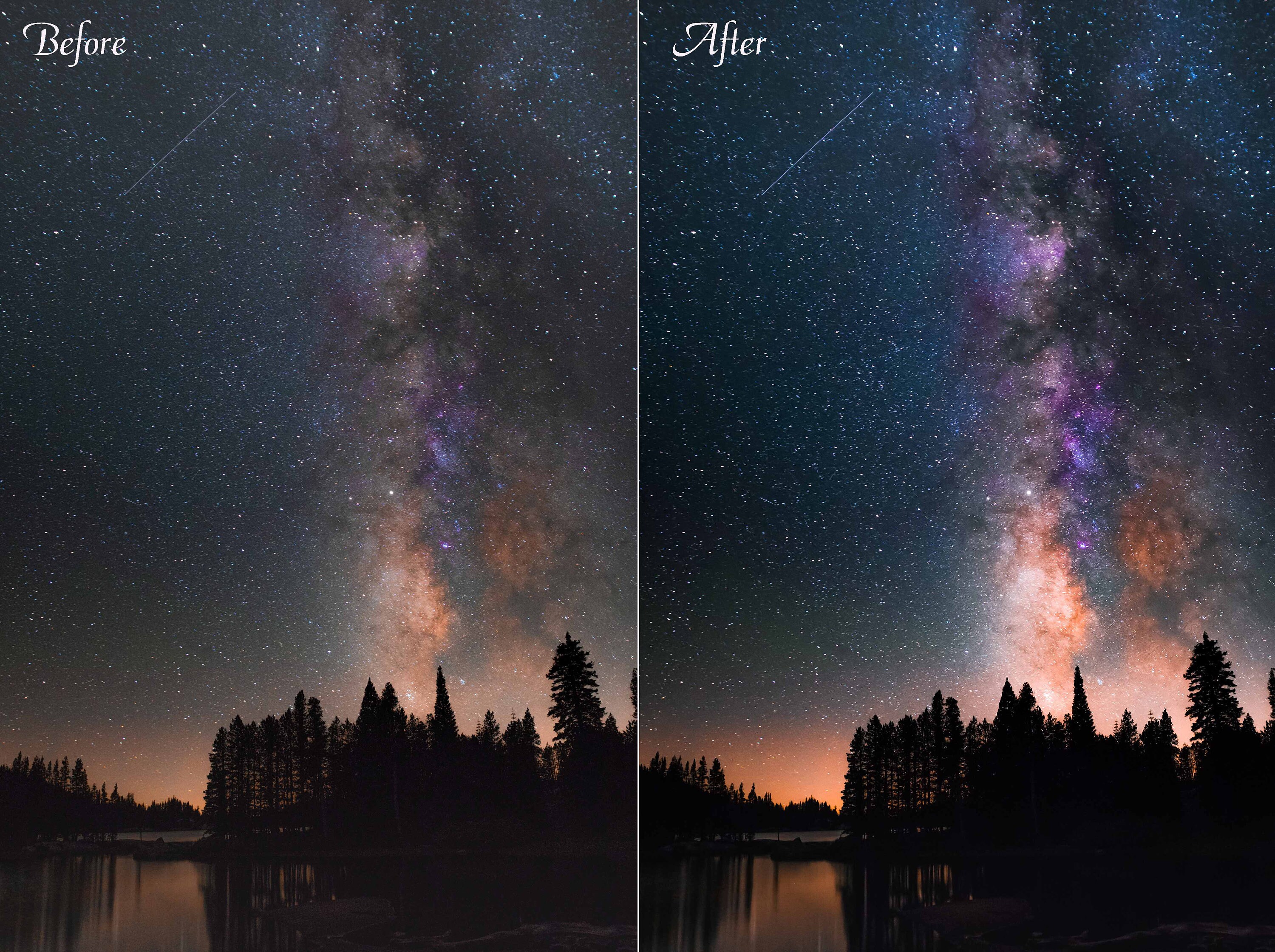 3 Astrophotography Lightroom Presets Astronomy Night Sky Etsy