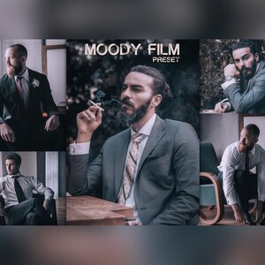 Moody Film Lightroom Preset: Cinematic Dark Tones (DNG, XMP)