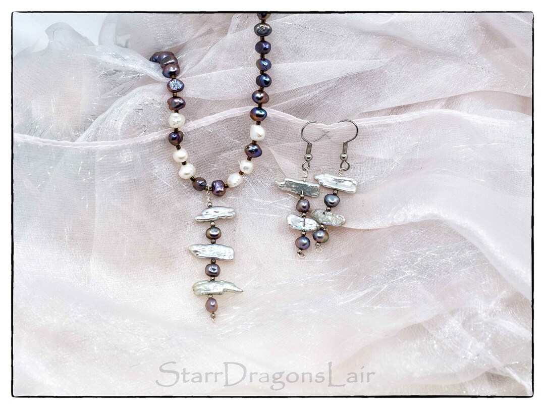 Süßwasserperlen-Halskette Unisex – Naturperlenkette Als Choker (45/50 Cm)