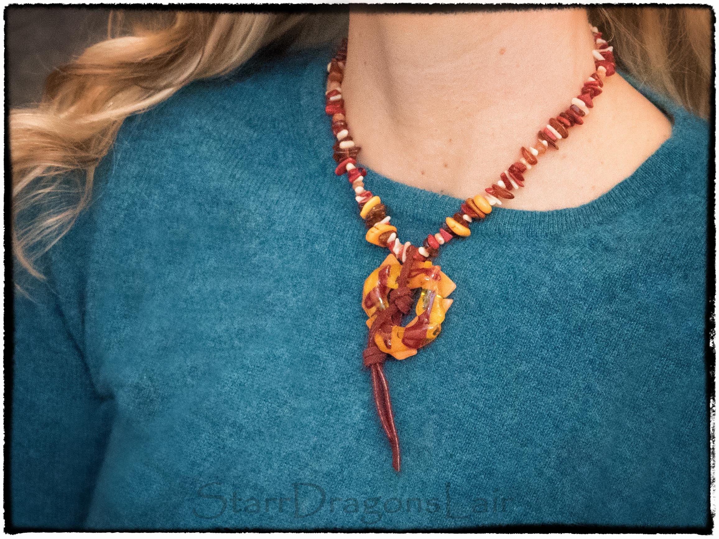 Pendant Necklace; Beaded Necklace; Beaded Pendant Necklace; Statement Pendant Necklace; Statement Necklace; Handcrafted
