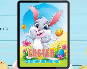 Ostern Malbuch für Kinder | Ostern Malvorlagen| Ostern Malvorlagen| Kinder Ostergeschenke | Kinder Osteraktivitäten | Druckbare Ostern
