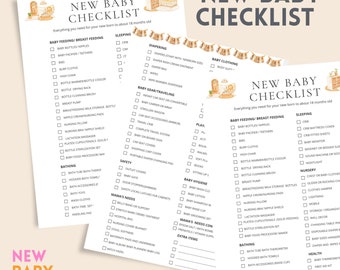 Lista de verificación para bebés, Lista de verificación para baby shower, Lista de verificación para registro de bebés, Elementos esenciales para recién nacidos, Lista de verificación para bebés recién nacidos, Lista de verificación para el embarazo, Lista de verificación imprescindible para recién nacidos