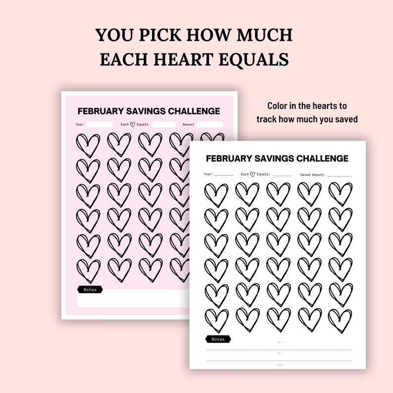 Monthly Savings Challenge Printable, Savings Challenge Printable ...