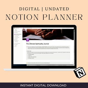 Notion Template, Spiritual Planner All in One Template Notion Dashboard, Notion Journal, Spirituality Journal, Notion Personal Planner