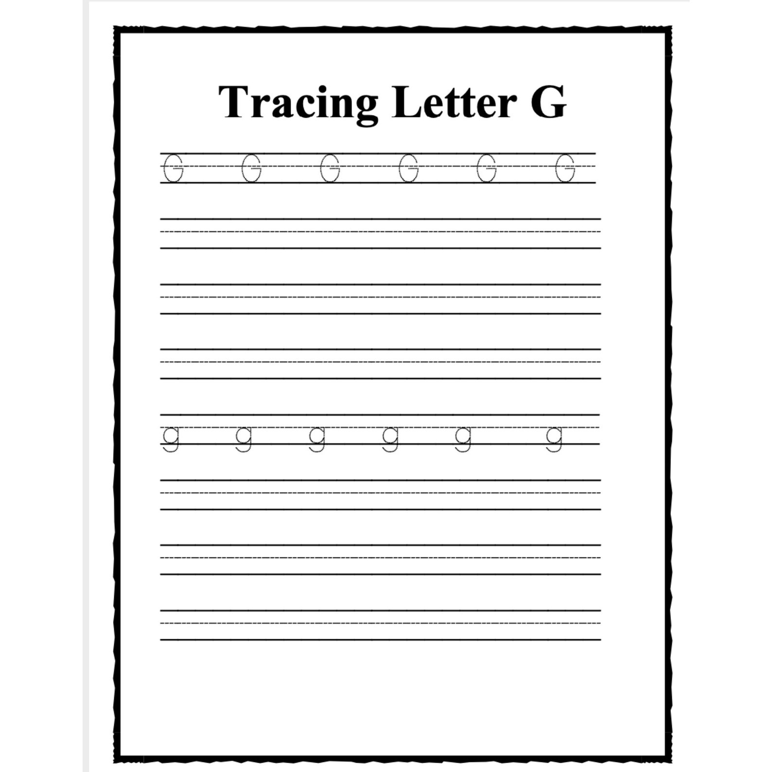 ABC Worksheets Learning ABC Worksheets Letter | Etsy