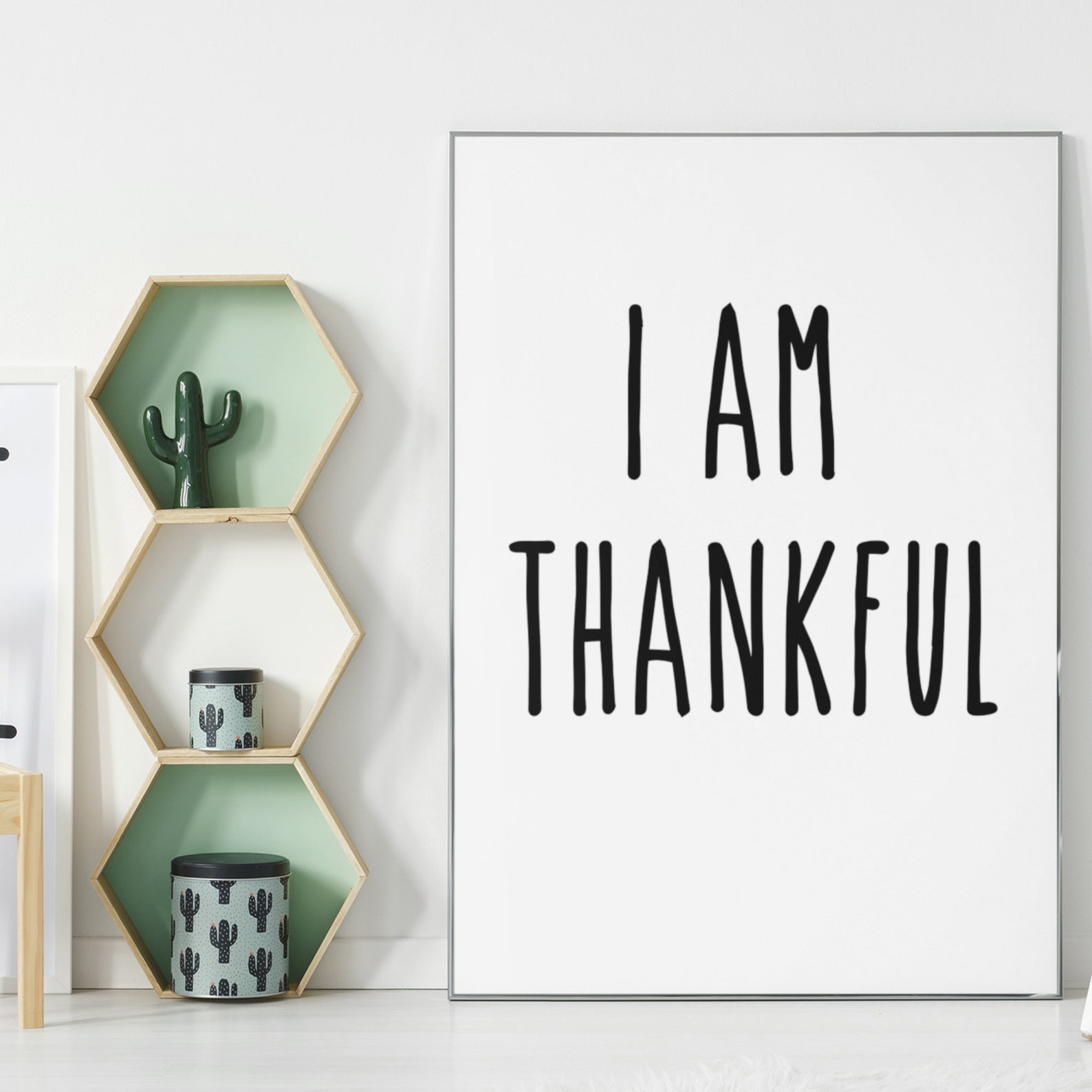Affirmation Wall Art, Motivational Wall Art, Instant Download, I Am