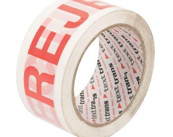 Rejected Packaging Parcel Packing Tape Adhesive Strong 50mm x 66m - Low Noise