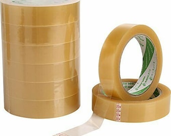 Clear Gift Cellotape Parcel Packing Packaging Sticky Adhesive Tape 25mm x 50m