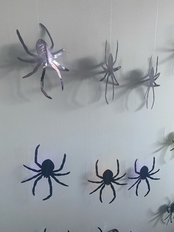Ghirlanda di carta per Halloween, 4 pezzi, zucca, pipistrello