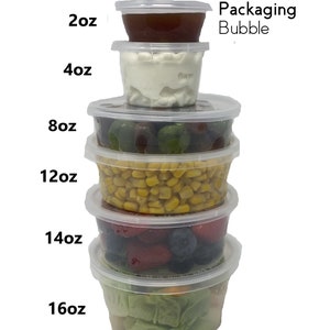 50x Takeaway Food Containers Plastic Microwave Freezer Safe Storage Boxes +  Lids